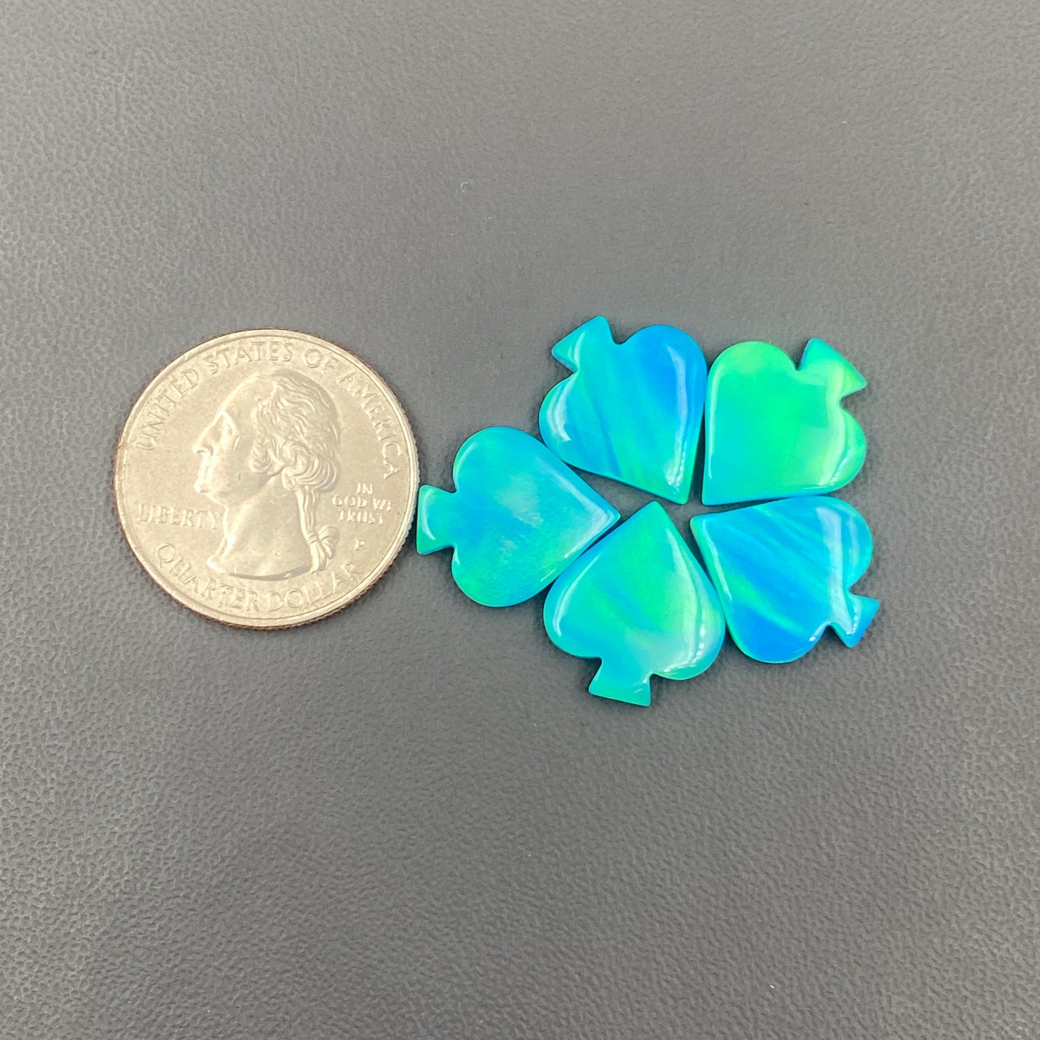 Aura Opal - Spades - Wholesale Lot - 5 Pcs