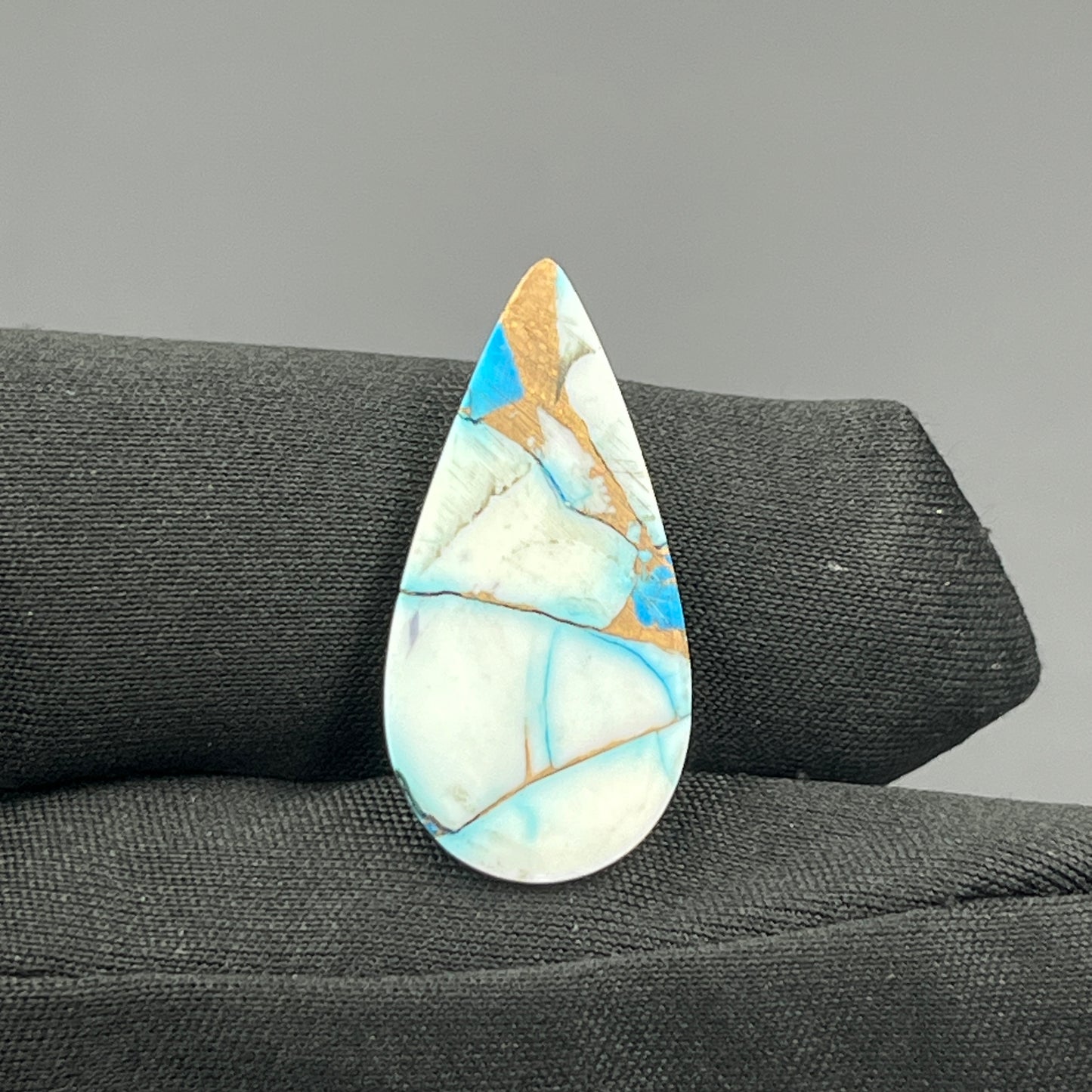 Kingman Ice Blue Dahlia - Loose Cabs - Teardrop