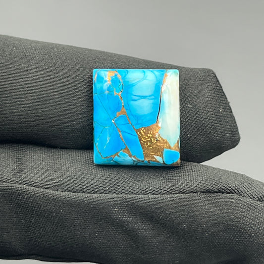 Kingman Ice Blue Dahlia - Loose Cabs - Baguette