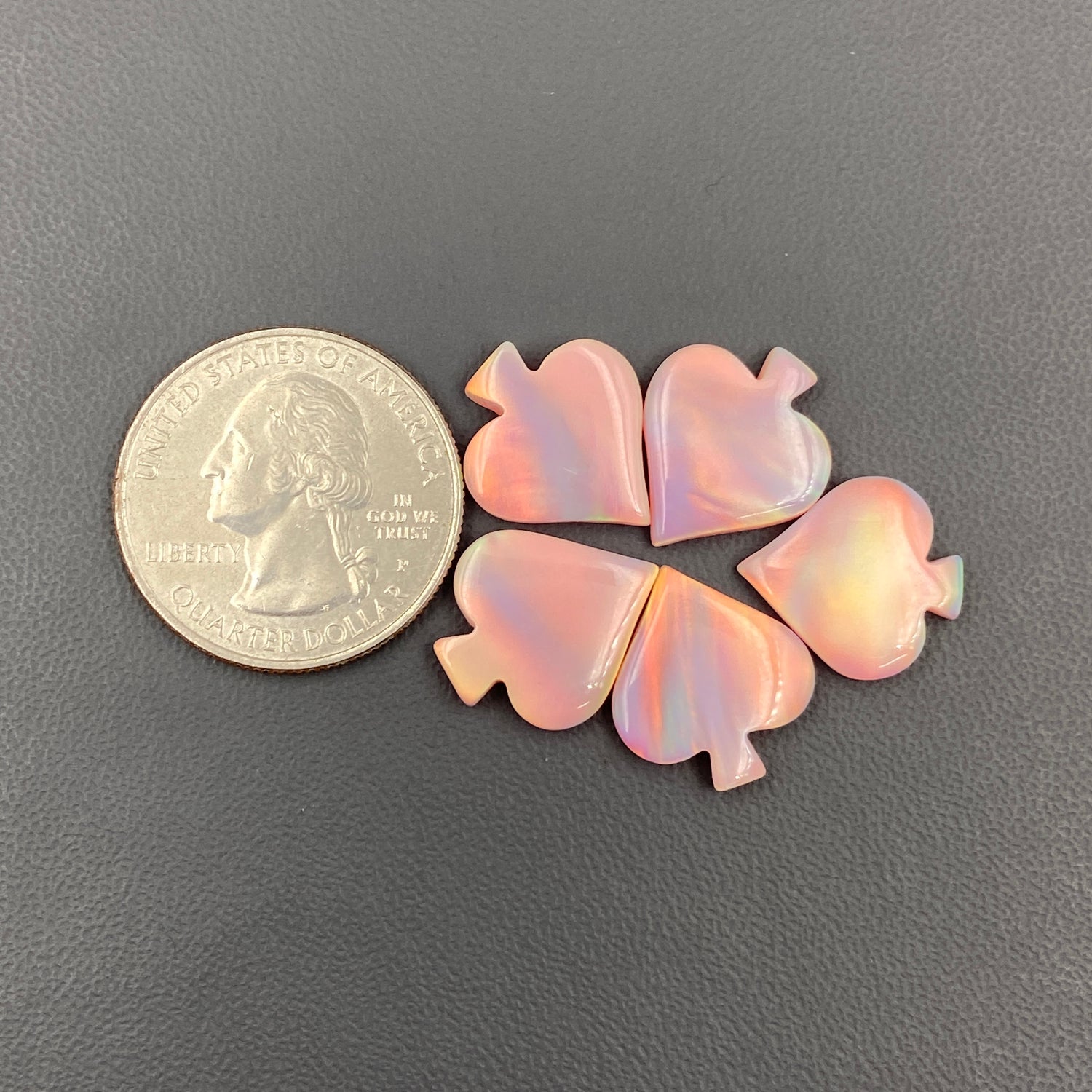 Aura Opal - Spades - Wholesale Lot - 5 Pcs