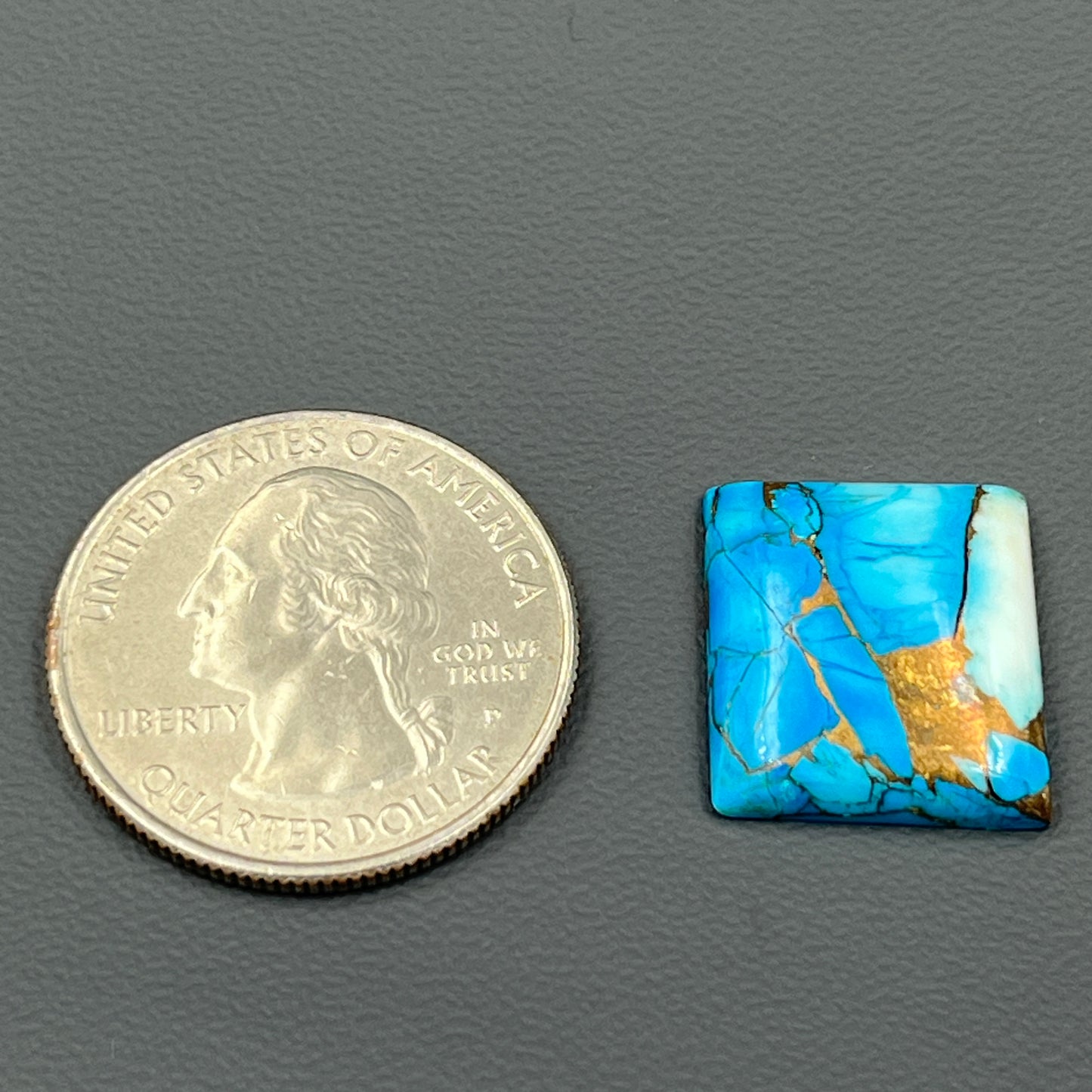Kingman Ice Blue Dahlia - Loose Cabs - Baguette