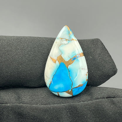 Kingman Ice Blue Dahlia - Loose Cabs - Teardrop
