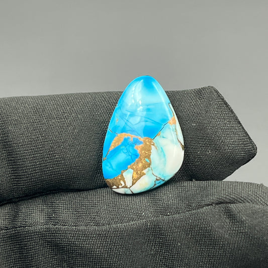 Kingman Ice Blue Dahlia - Loose Cabs - Tumble