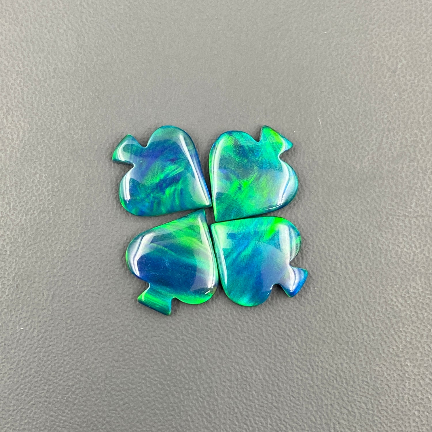 Aura Opal - Spades - Wholesale Lot - 4 Pcs