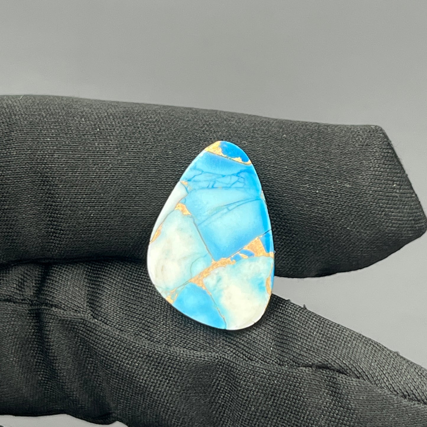Kingman Ice Blue Dahlia - Loose Cabs - Tumble