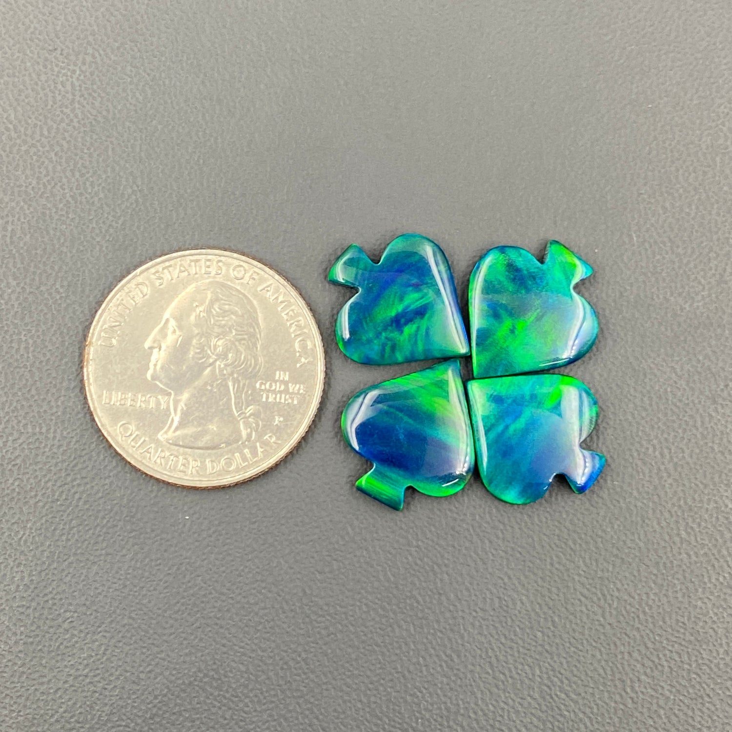 Aura Opal - Spades - Wholesale Lot - 4 Pcs