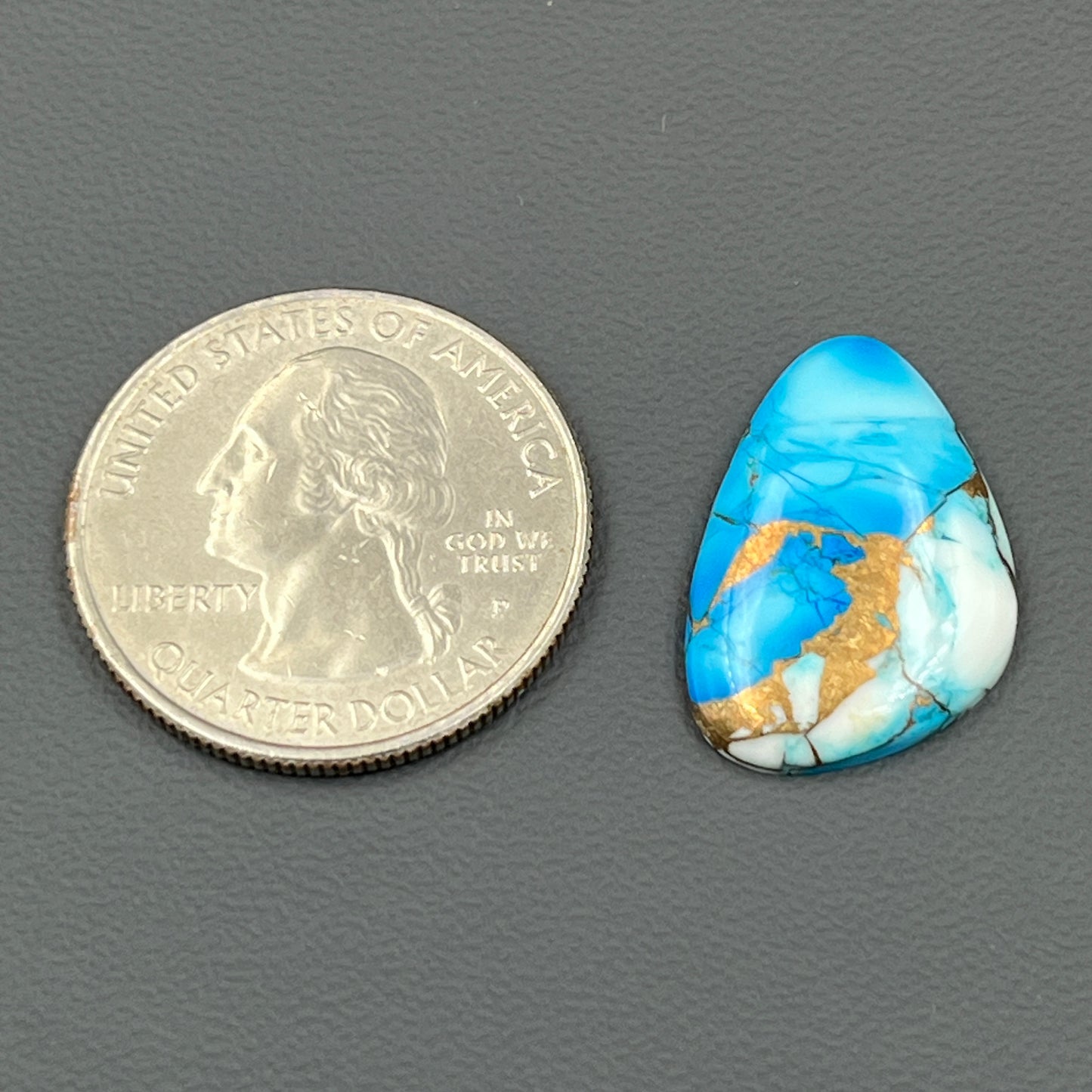 Kingman Ice Blue Dahlia - Loose Cabs - Tumble