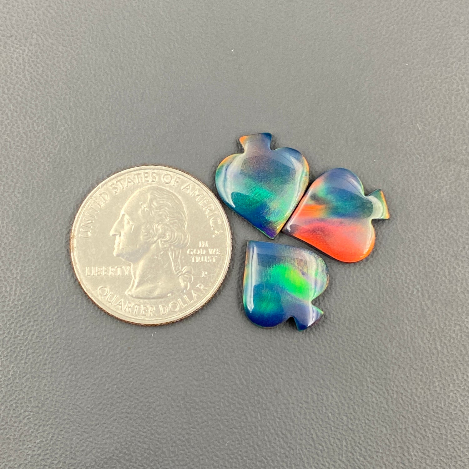 Aura Opal - Spades - Wholesale Lot - 3 Pcs
