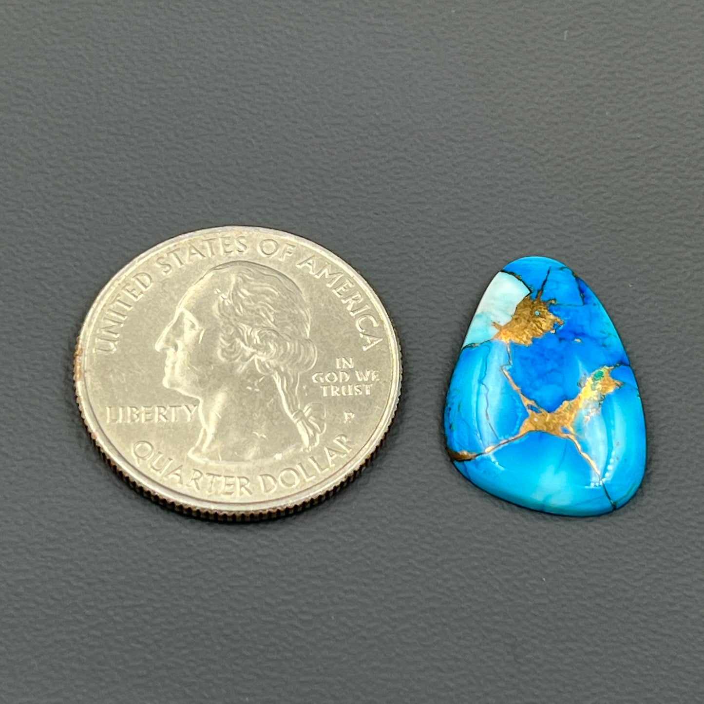 Kingman Ice Blue Dahlia - Loose Cabs - Tumble