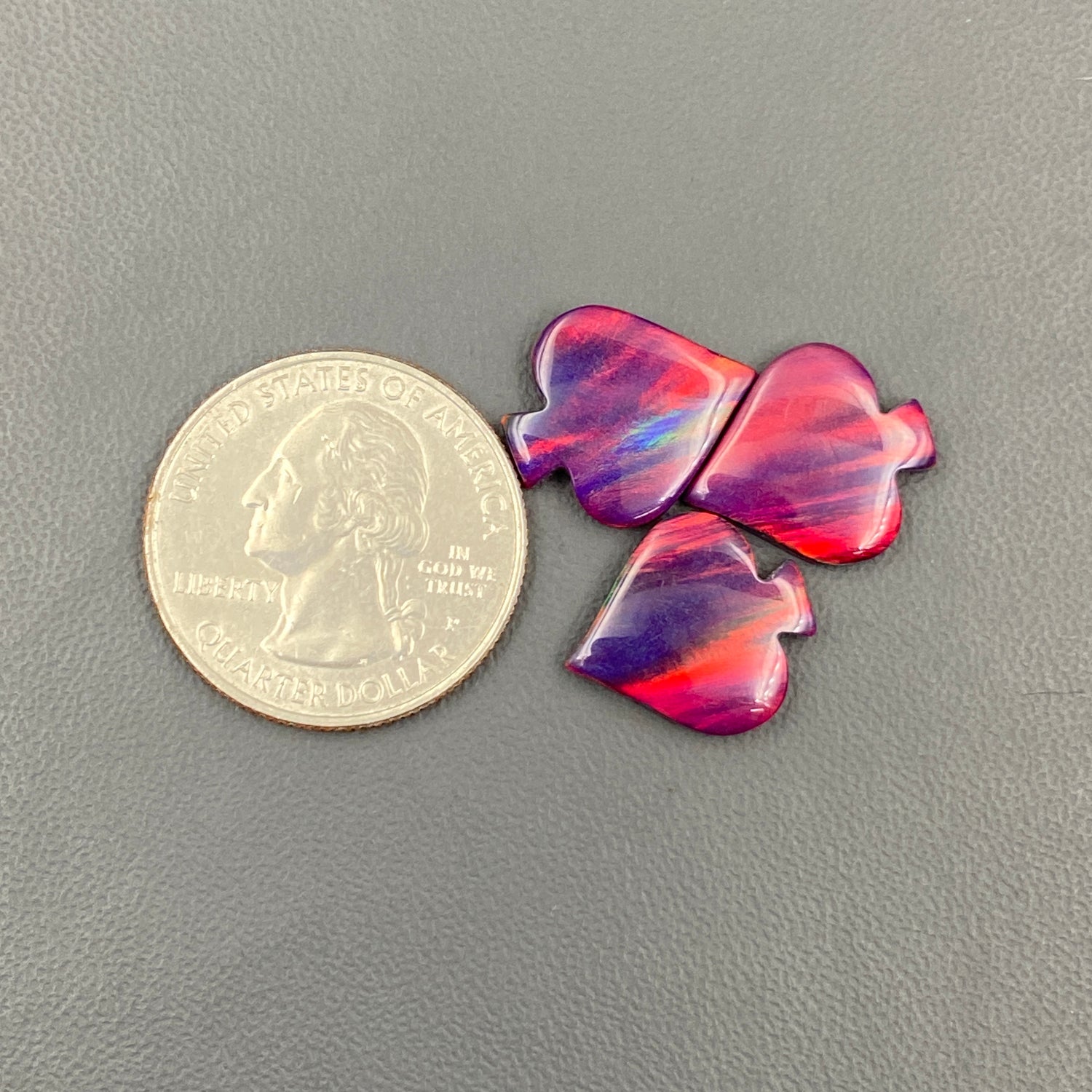 Aura Opal - Spades - Wholesale Lot - 3 Pcs