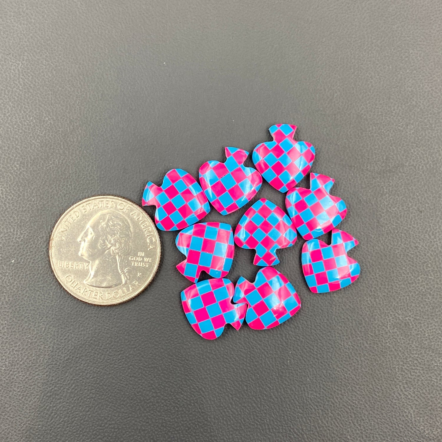 Aura Opal Checkered - Spades- Wholesale Lot - 9 Pcs