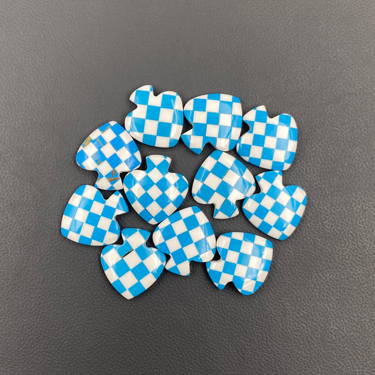 Aura Opal Checkered -Spades - Wholesale Lot - 11 Pcs