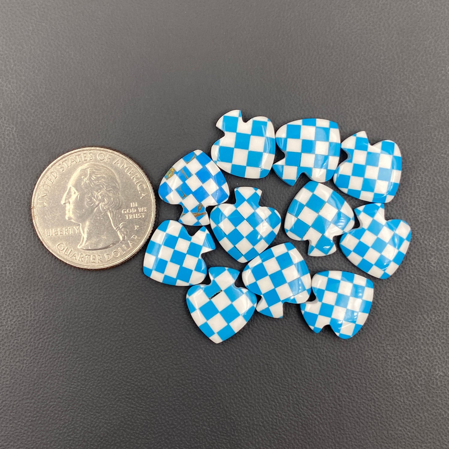 Aura Opal Checkered -Spades - Wholesale Lot - 11 Pcs