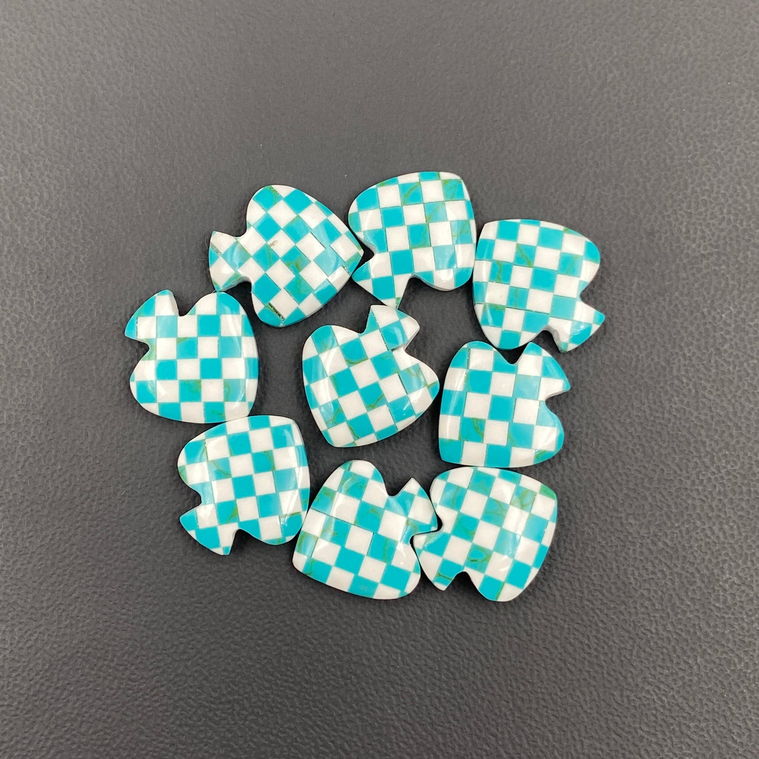 Aura Opal Checkered -Spades - Wholesale Lot - 9  Pcs