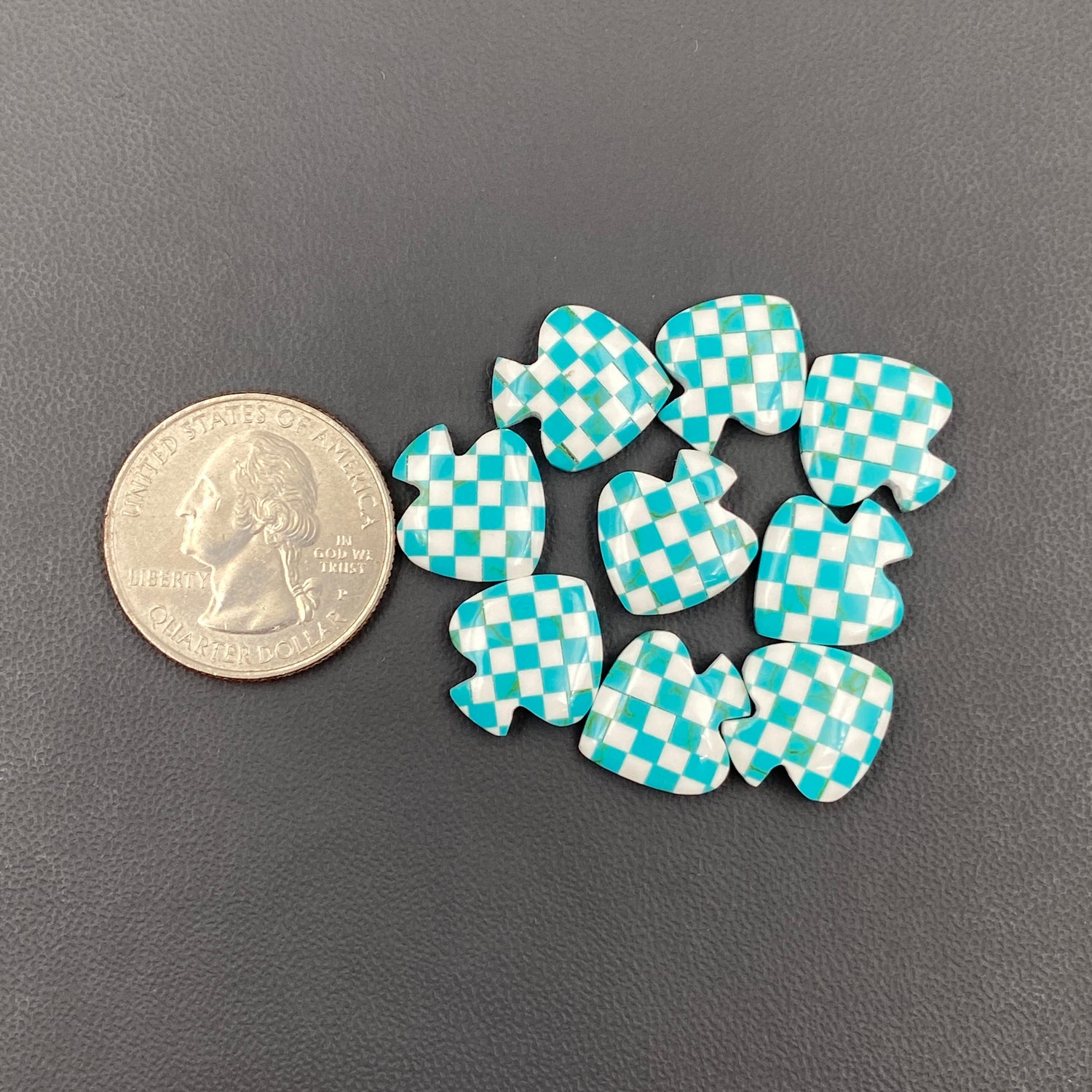 Aura Opal Checkered -Spades - Wholesale Lot - 9  Pcs