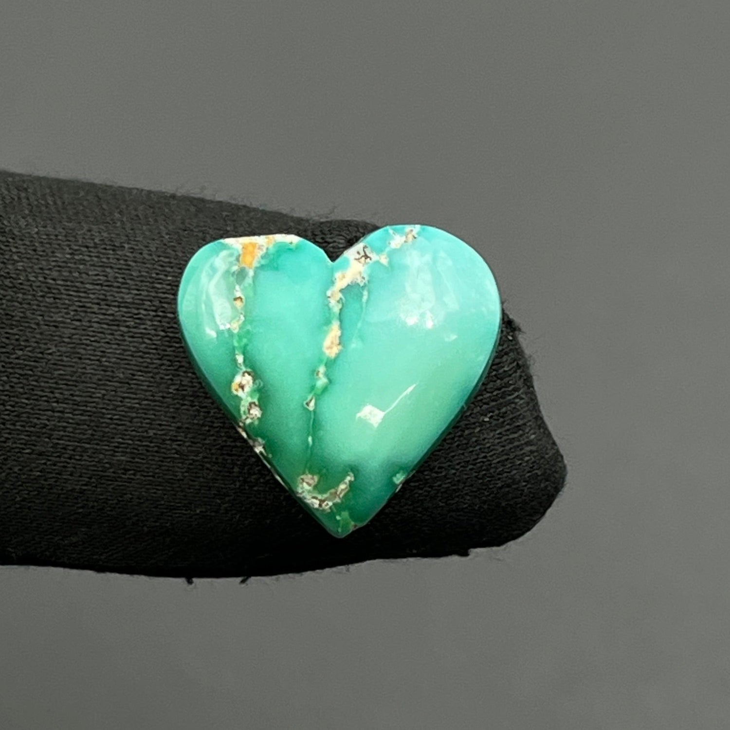 Emerald Valley Turquoise - Top Grade Turquoise - Heart