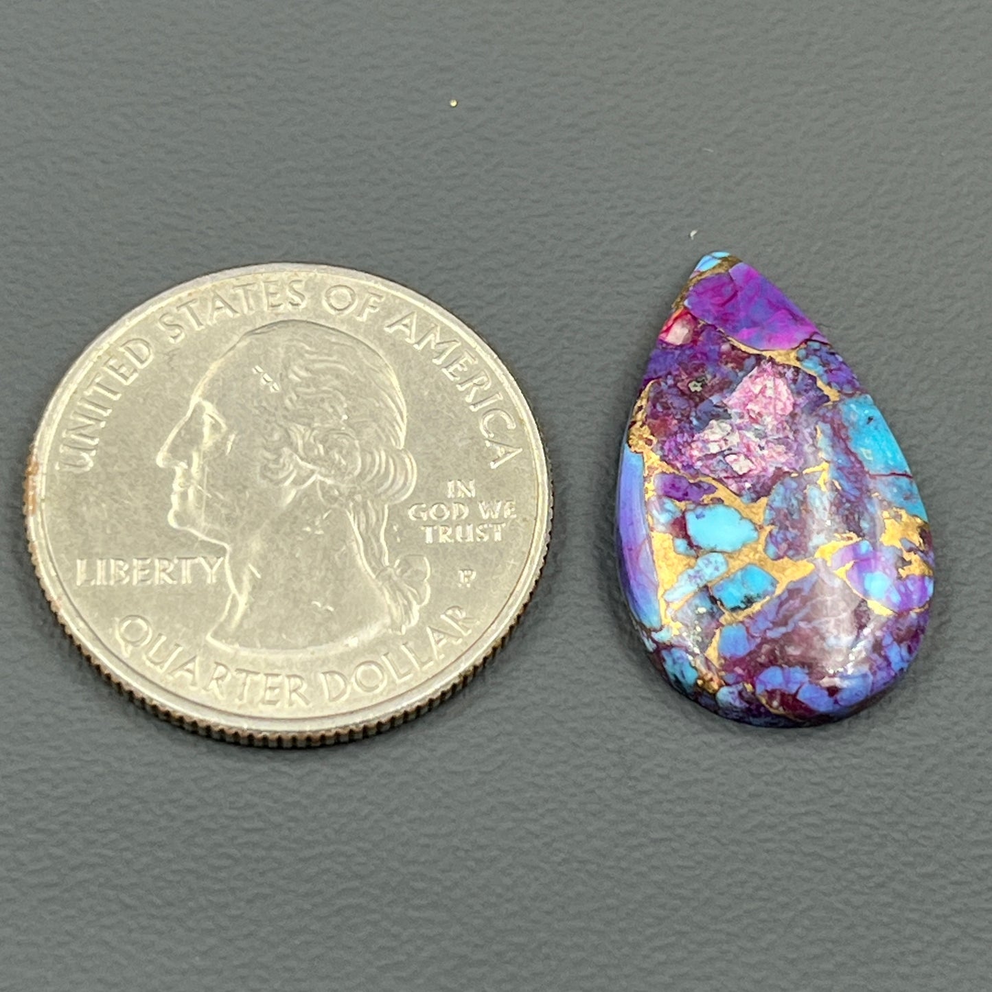 Kingman Purple Turquoise Mohave- Loose Cab - Teardrop