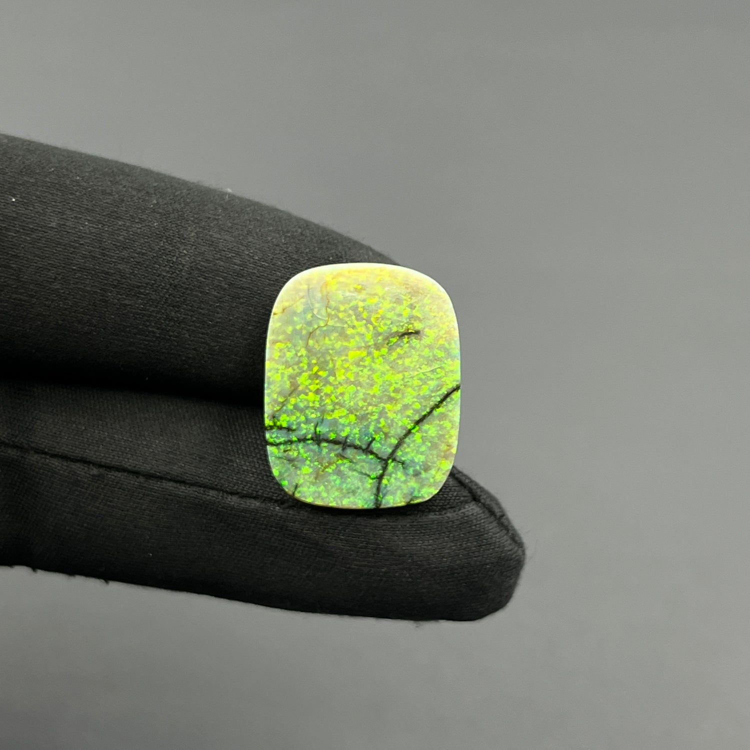 Monarch Opal - Sterling Opal Cabochon - Cushion