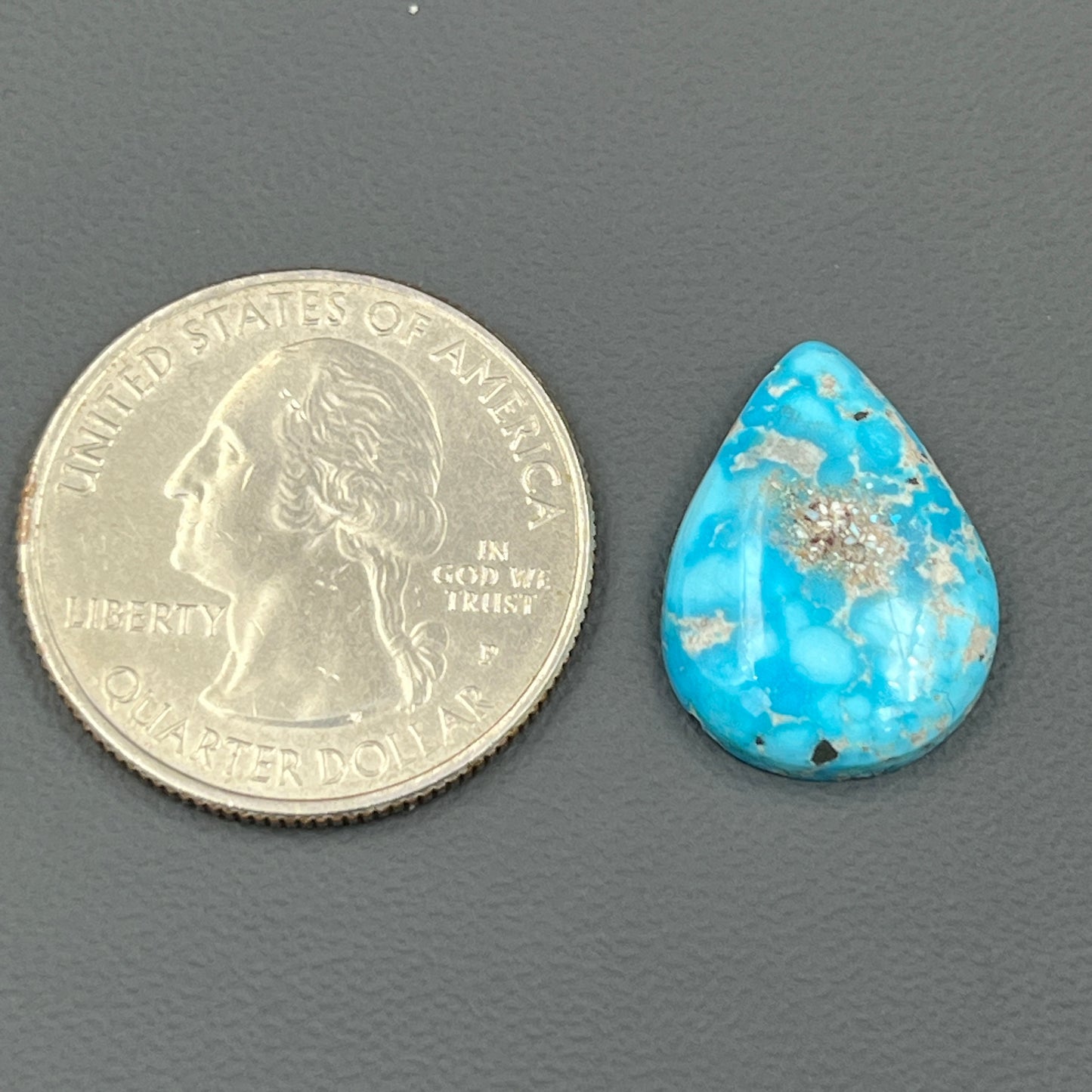 Blue Bird Turquoise Cabochon - Teardrop