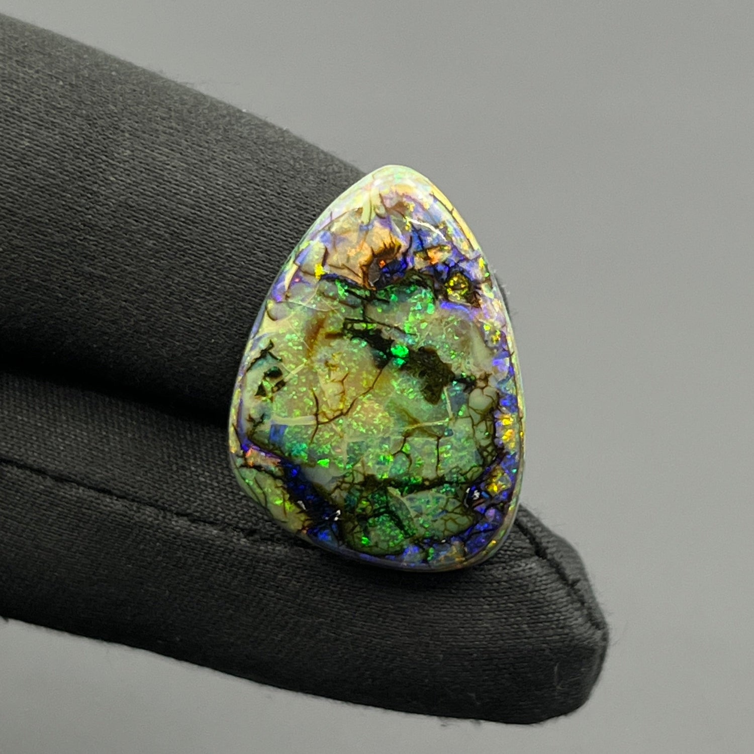 Monarch Opal - Sterling Opal Cabochon - Tumble