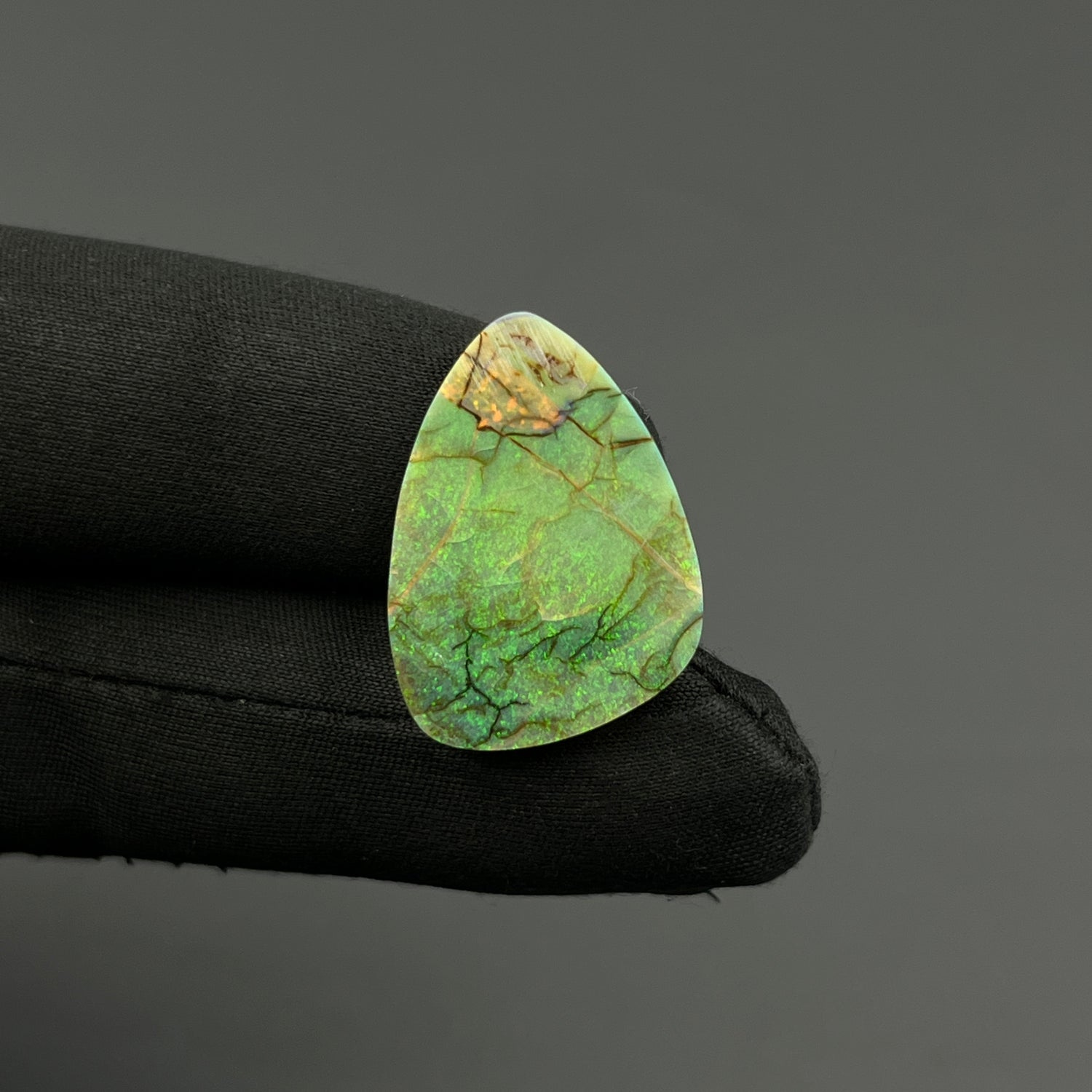 Monarch Opal - Sterling Opal Cabochon - Tumble