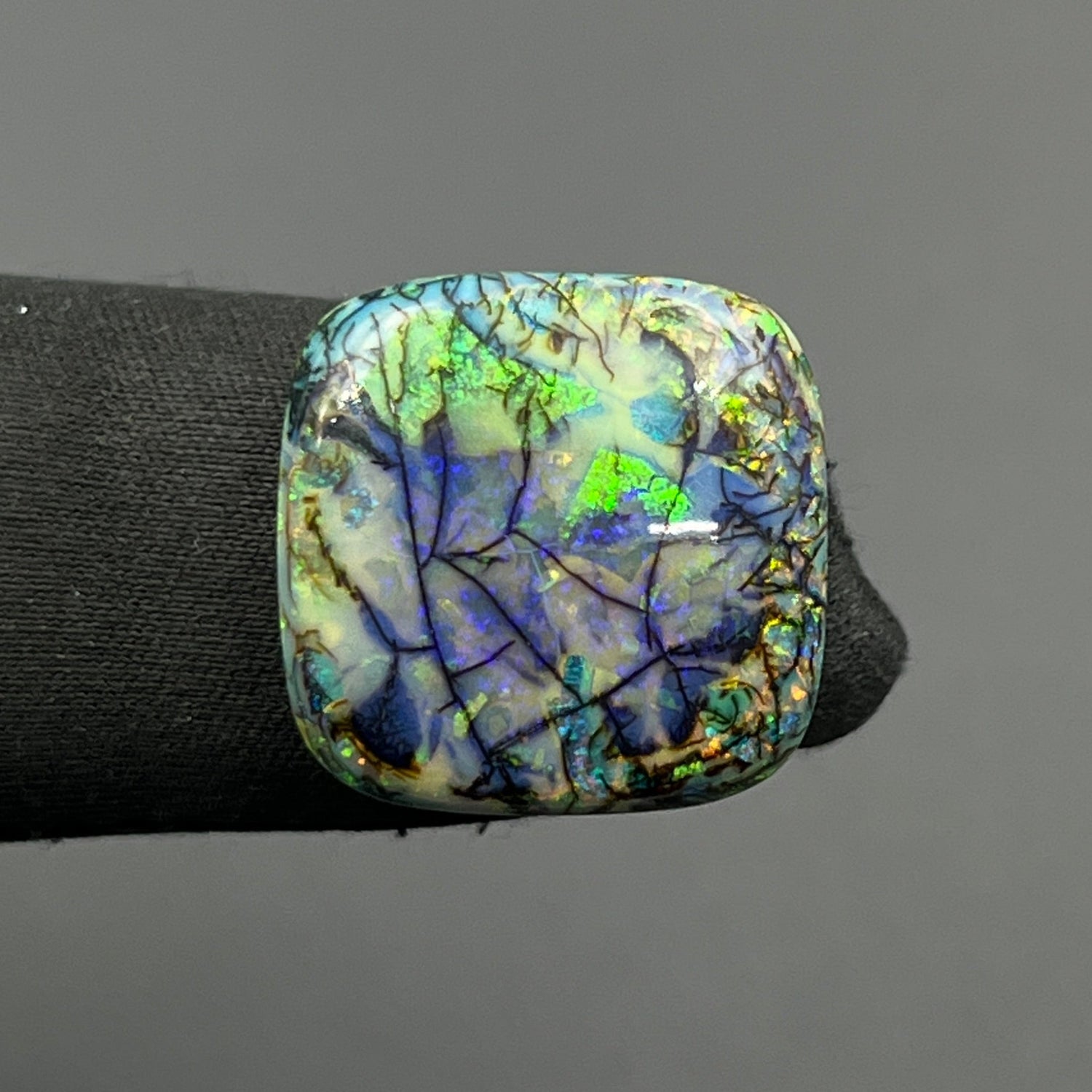 Monarch Opal - Sterling Opal Cabochon - Cushion