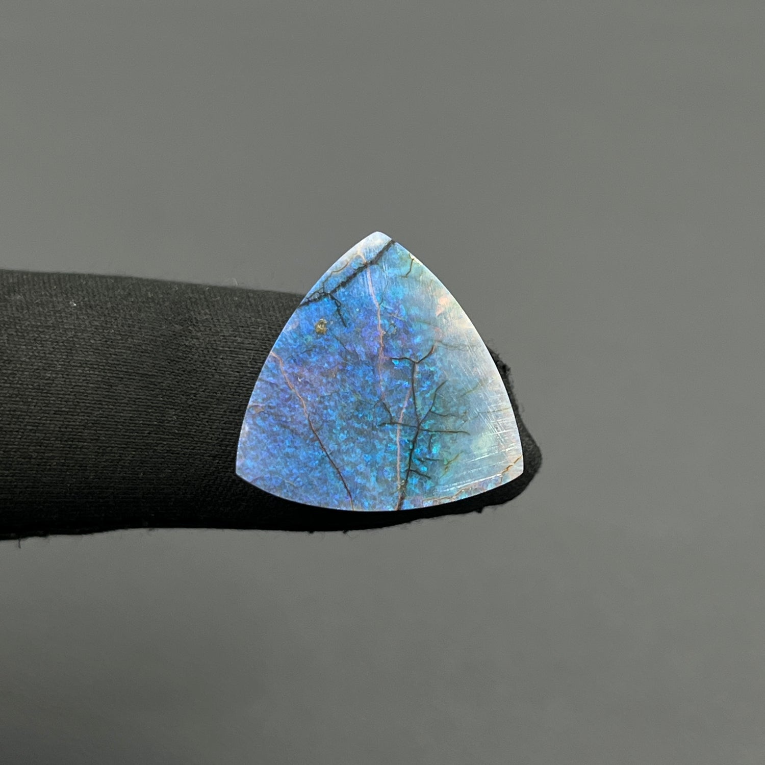 Monarch Opal - Sterling Opal Cabochon - Trillion