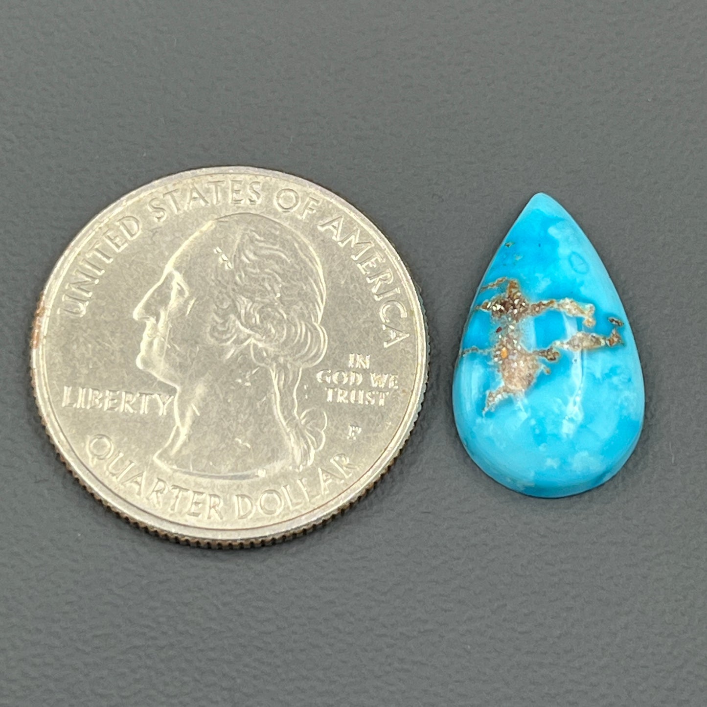 Blue Bird Turquoise Cabochon - Teardrop