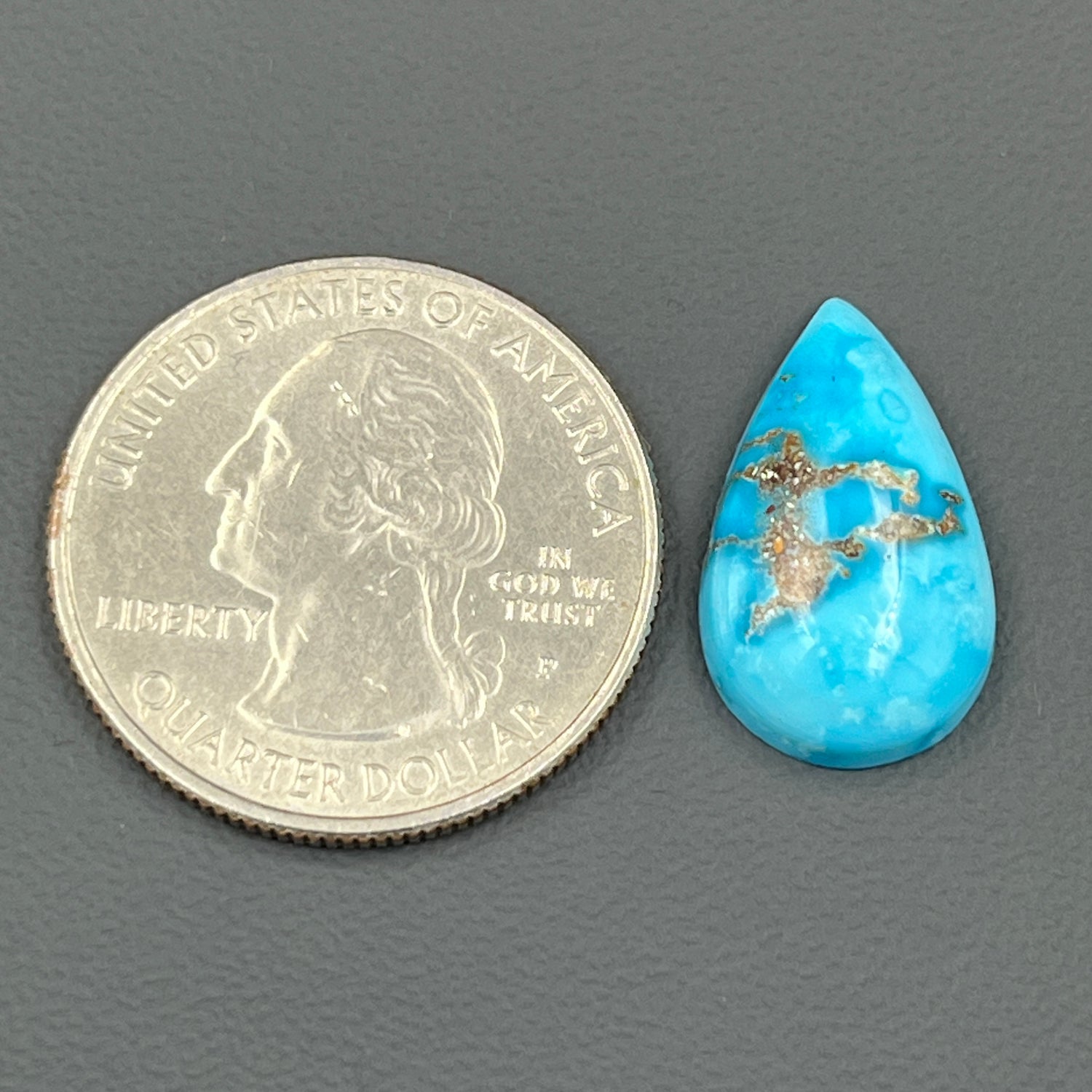 Blue Bird Turquoise Cabochon - Teardrop