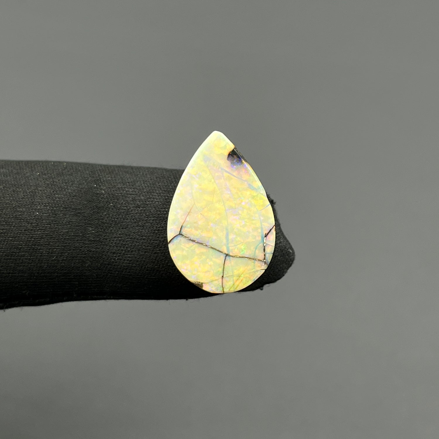 Monarch Opal - Sterling Opal Cabochon - Teardrop