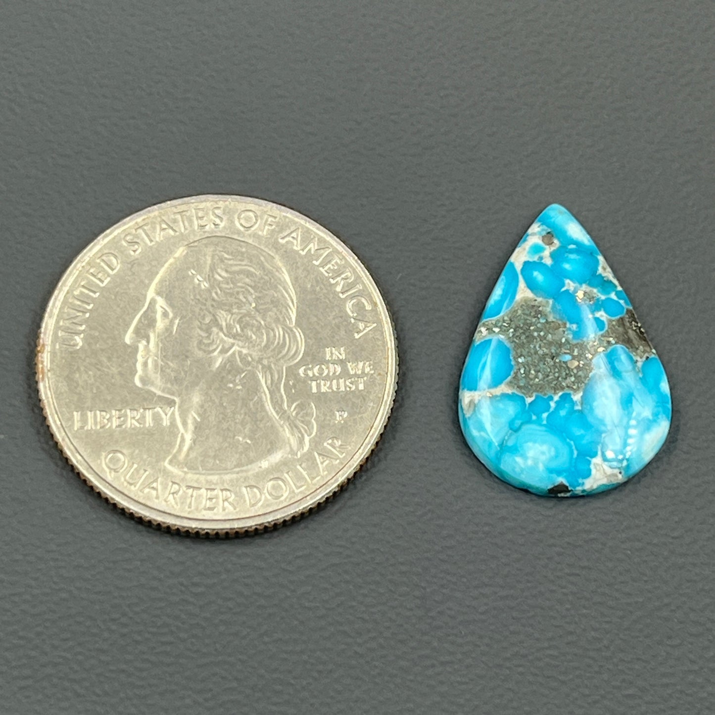 Blue Bird Turquoise Cabochon - Teardrop