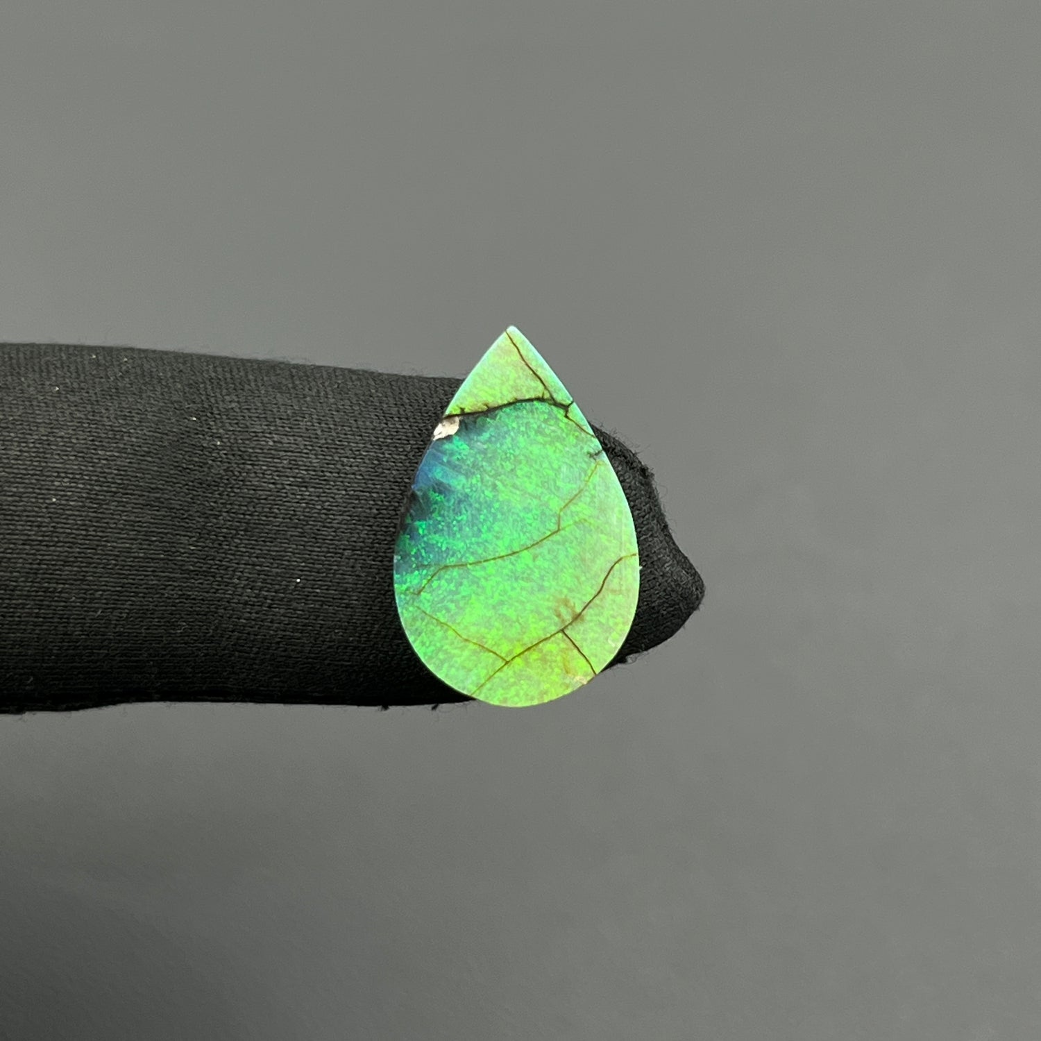 Monarch Opal - Sterling Opal Cabochon - Teardrop
