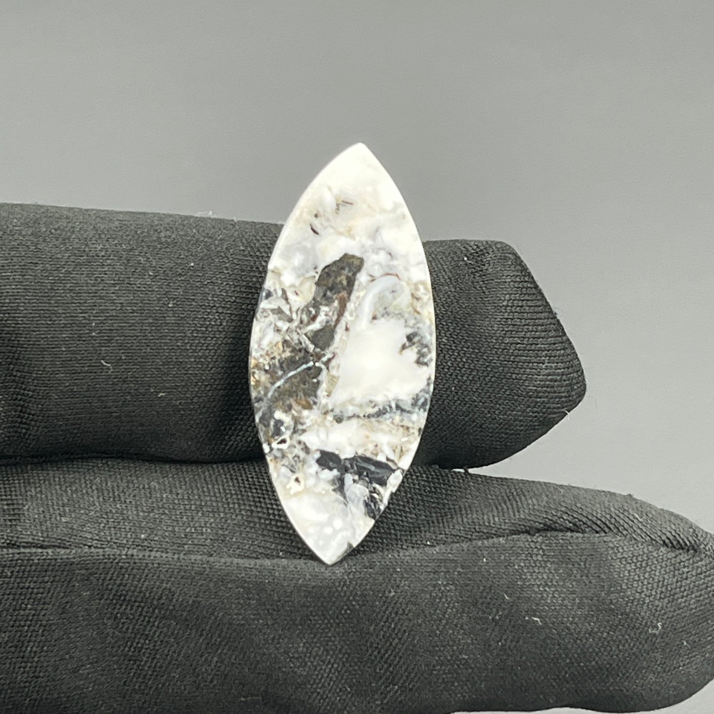 White Buffalo Turquoise Cabochon - Marquise