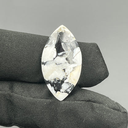 White Buffalo Turquoise Cabochon - Marquise