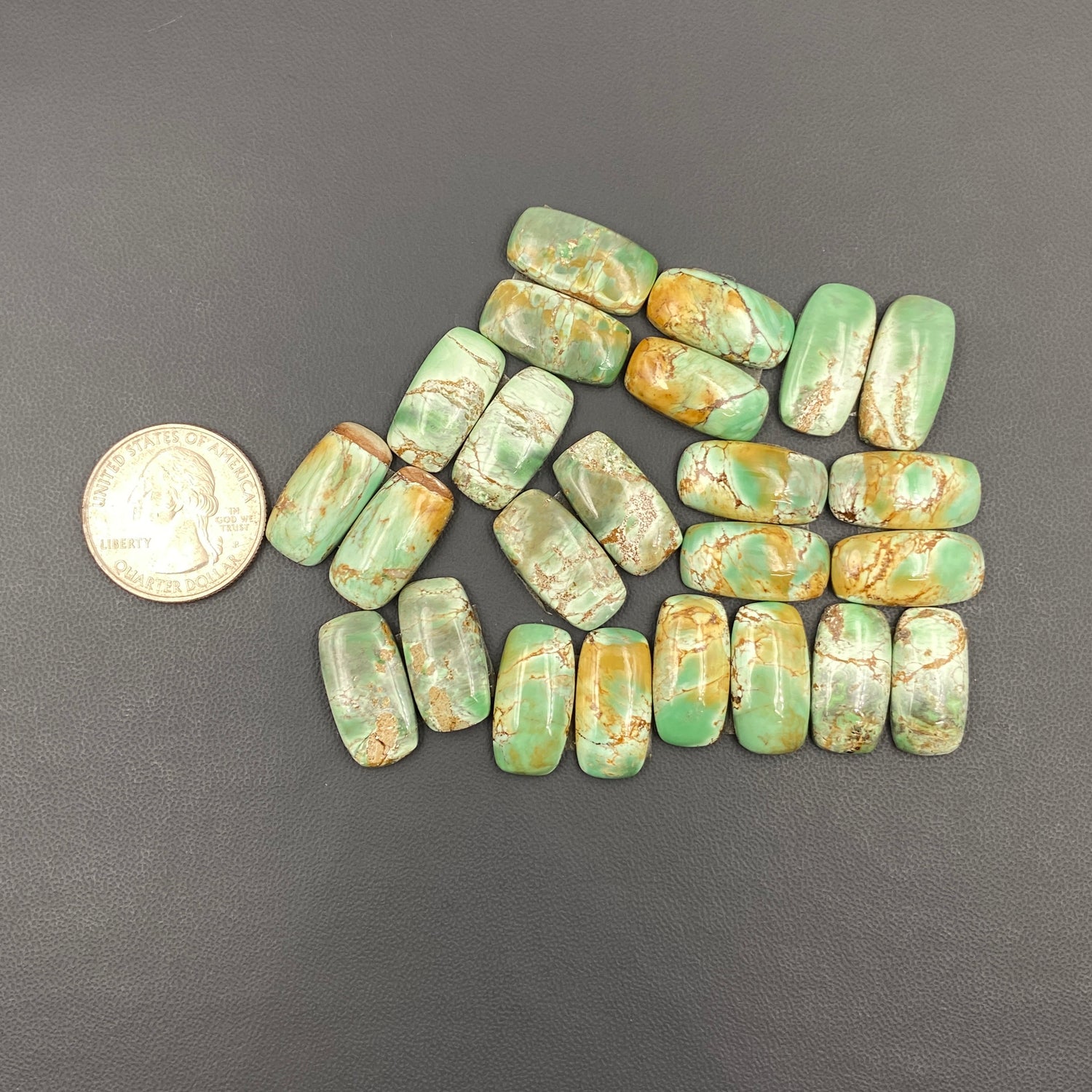 Variscite Green Turquoise - Matching  Pairs - Wholesale Lot - 12 Pair