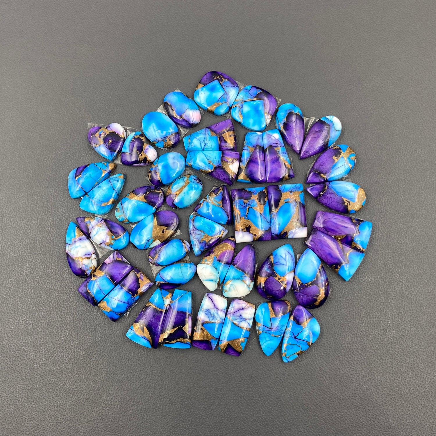 Kingman Purple Rose Dahlia - Matching  Pairs - Wholesale Lot - 21 Pair