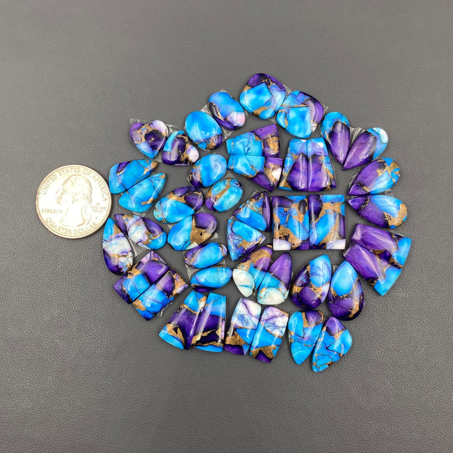 Kingman Purple Rose Dahlia - Matching  Pairs - Wholesale Lot - 21 Pair