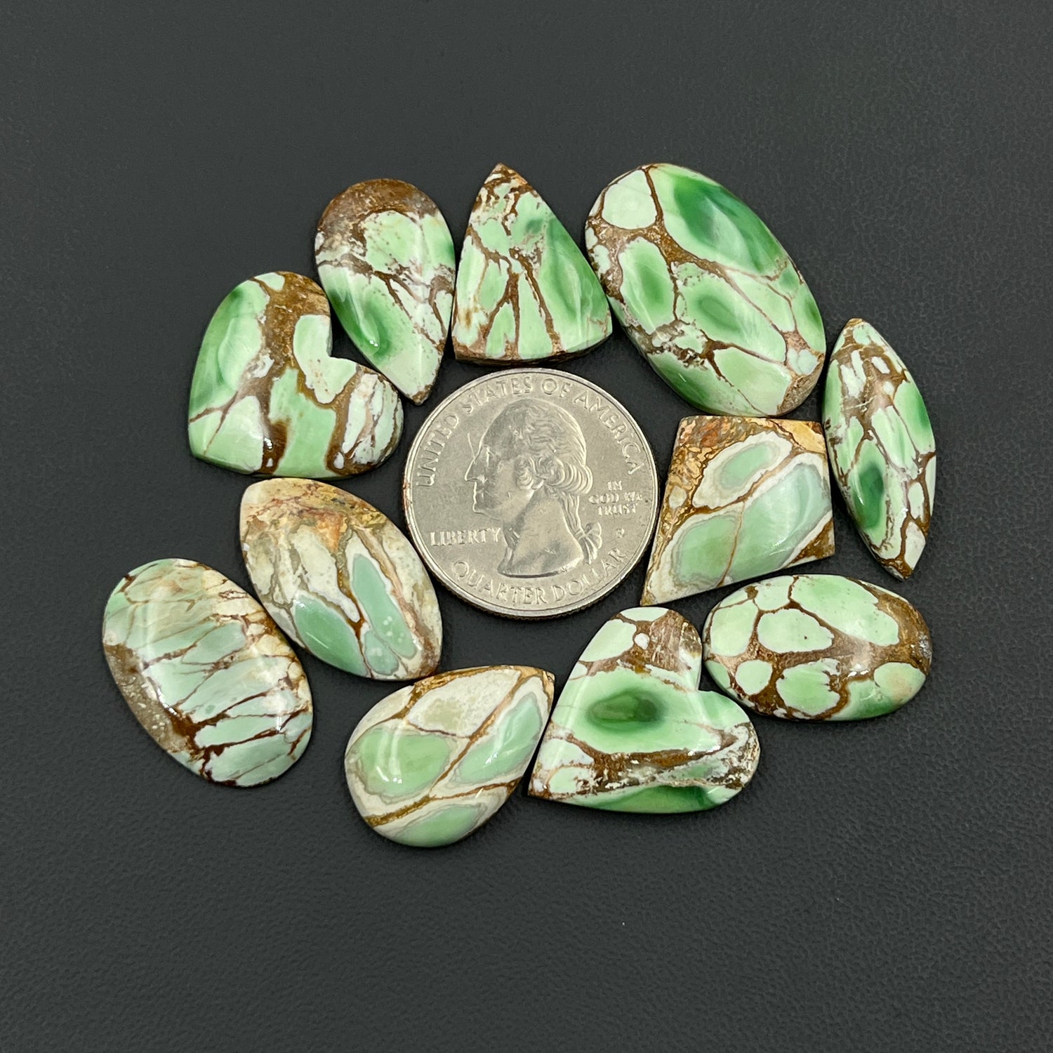 Australian Variscite Cabochon Natural Gemstone Wholesale Lot