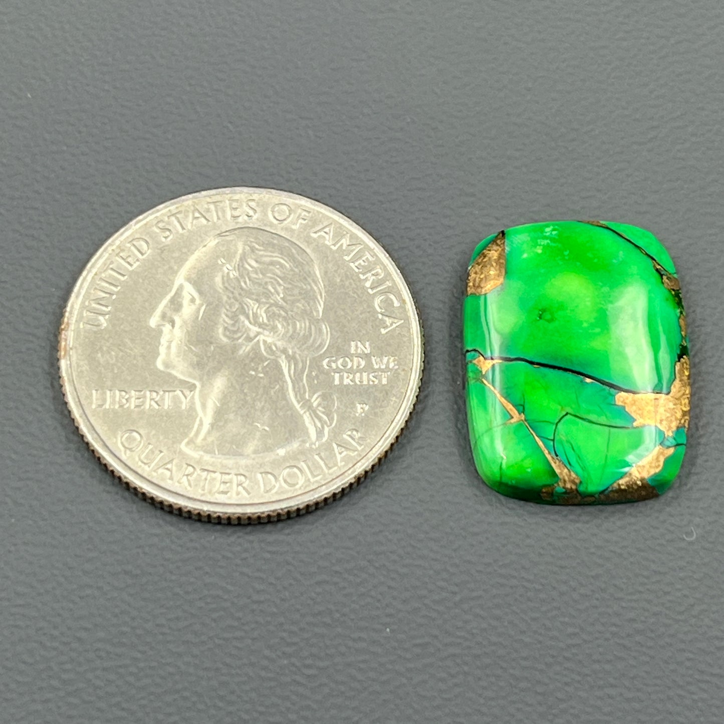 Kingman Forest Green Dahlia - Loose Cab - Baguette