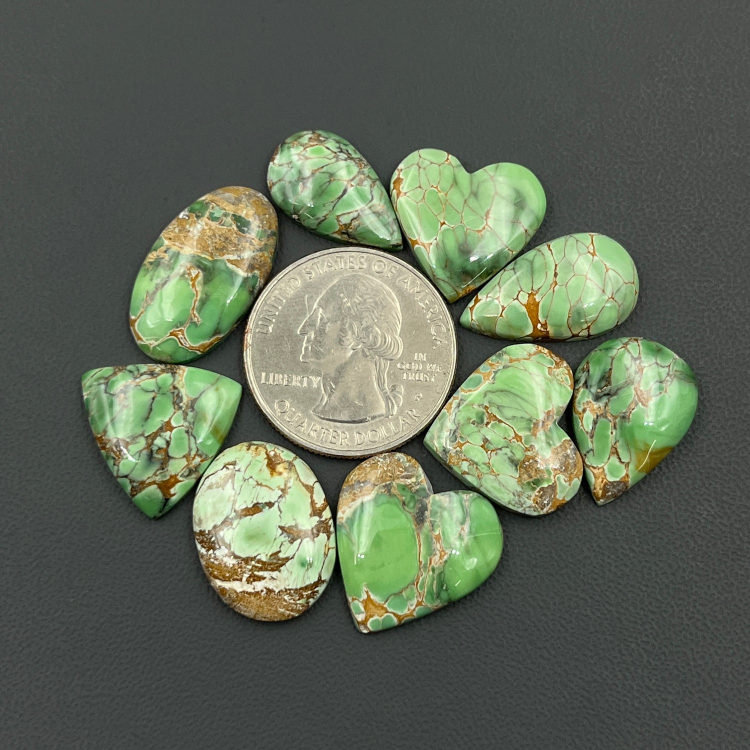Australian Variscite Cabochon Natural Gemstone Wholesale Lot
