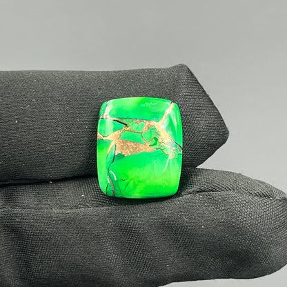 Kingman Forest Green Dahlia - Loose Cab - Baguette