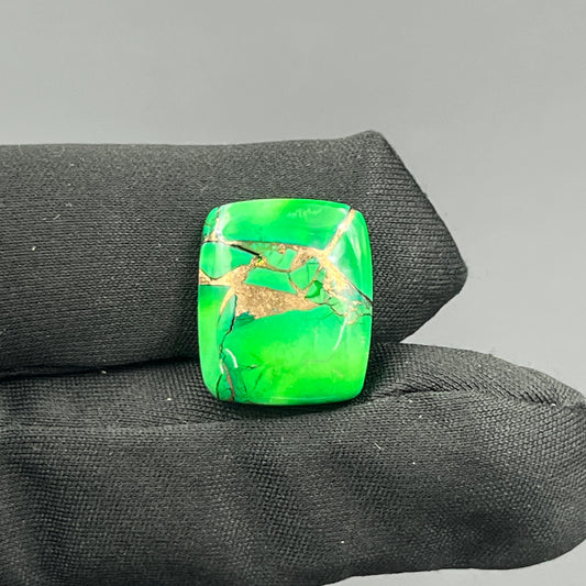 Kingman Forest Green Dahlia - Loose Cab - Baguette