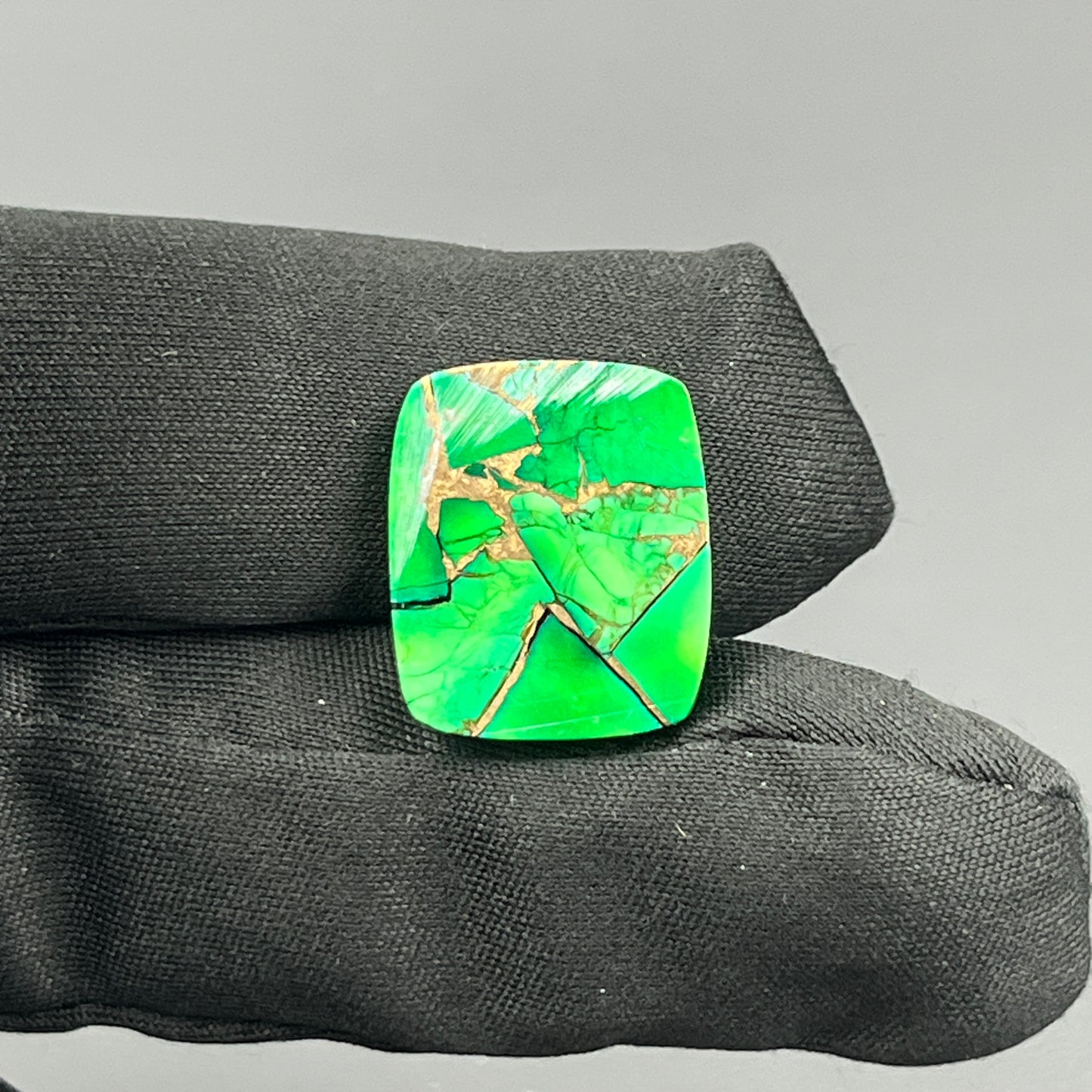 Kingman Forest Green Dahlia - Loose Cab - Baguette