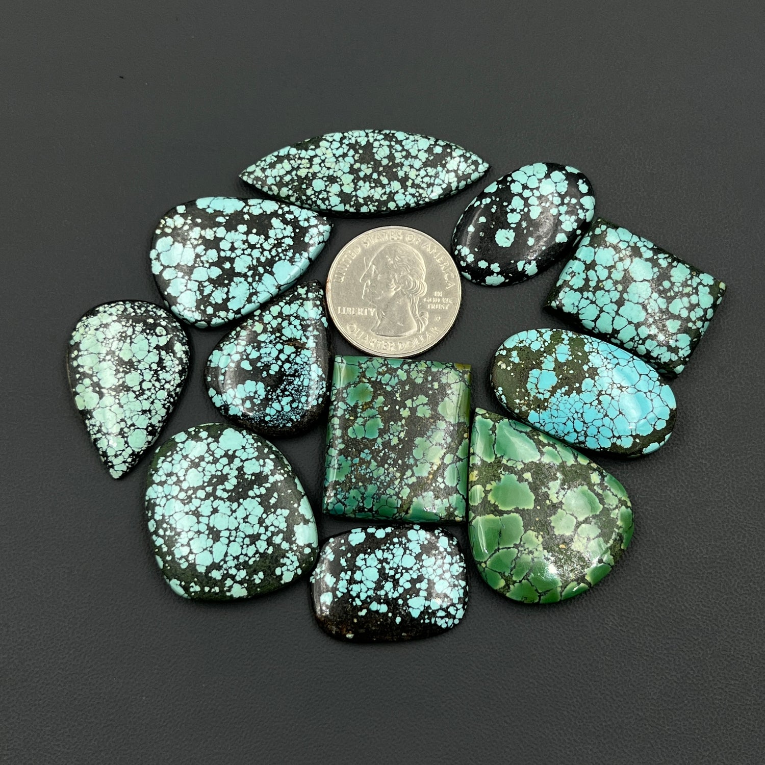 Hubei Turquoise Cabochon Wholesale Lot