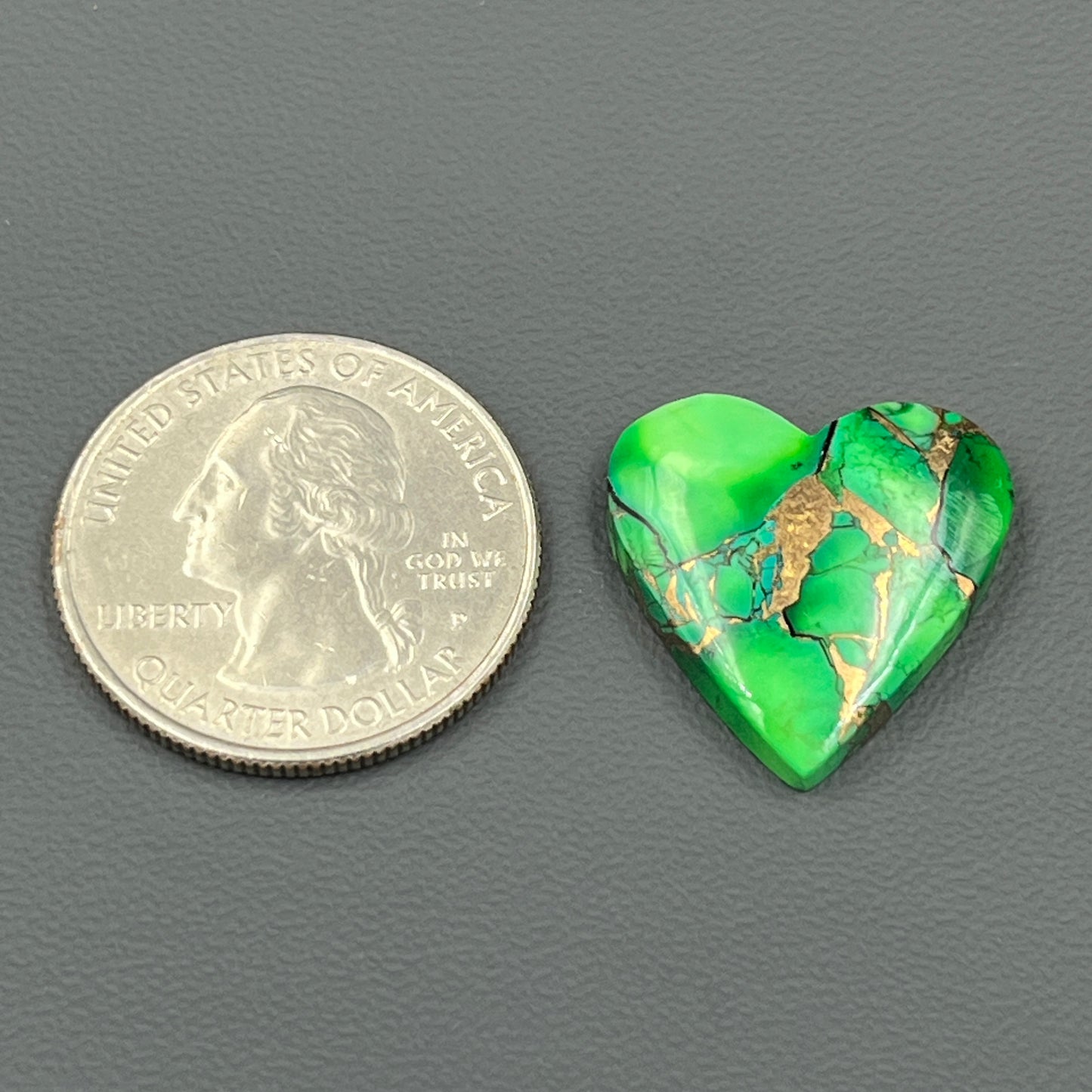 Kingman Forest Green Dahlia - Loose Cab - Heart