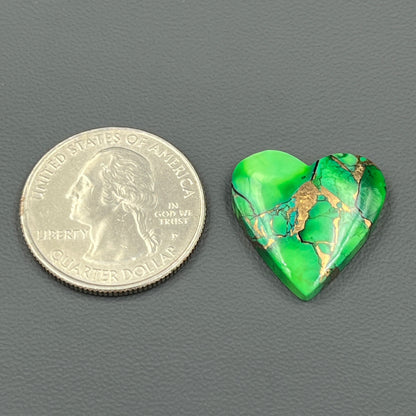Kingman Forest Green Dahlia - Loose Cab - Heart