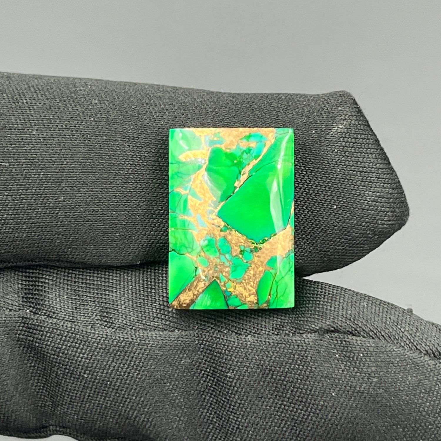 Kingman Forest Green Dahlia - Loose Cab - Baguette