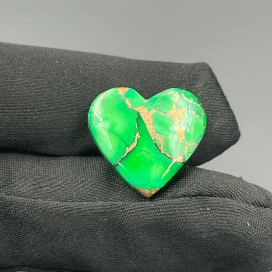 Kingman Forest Green Dahlia - Loose Cab - Heart