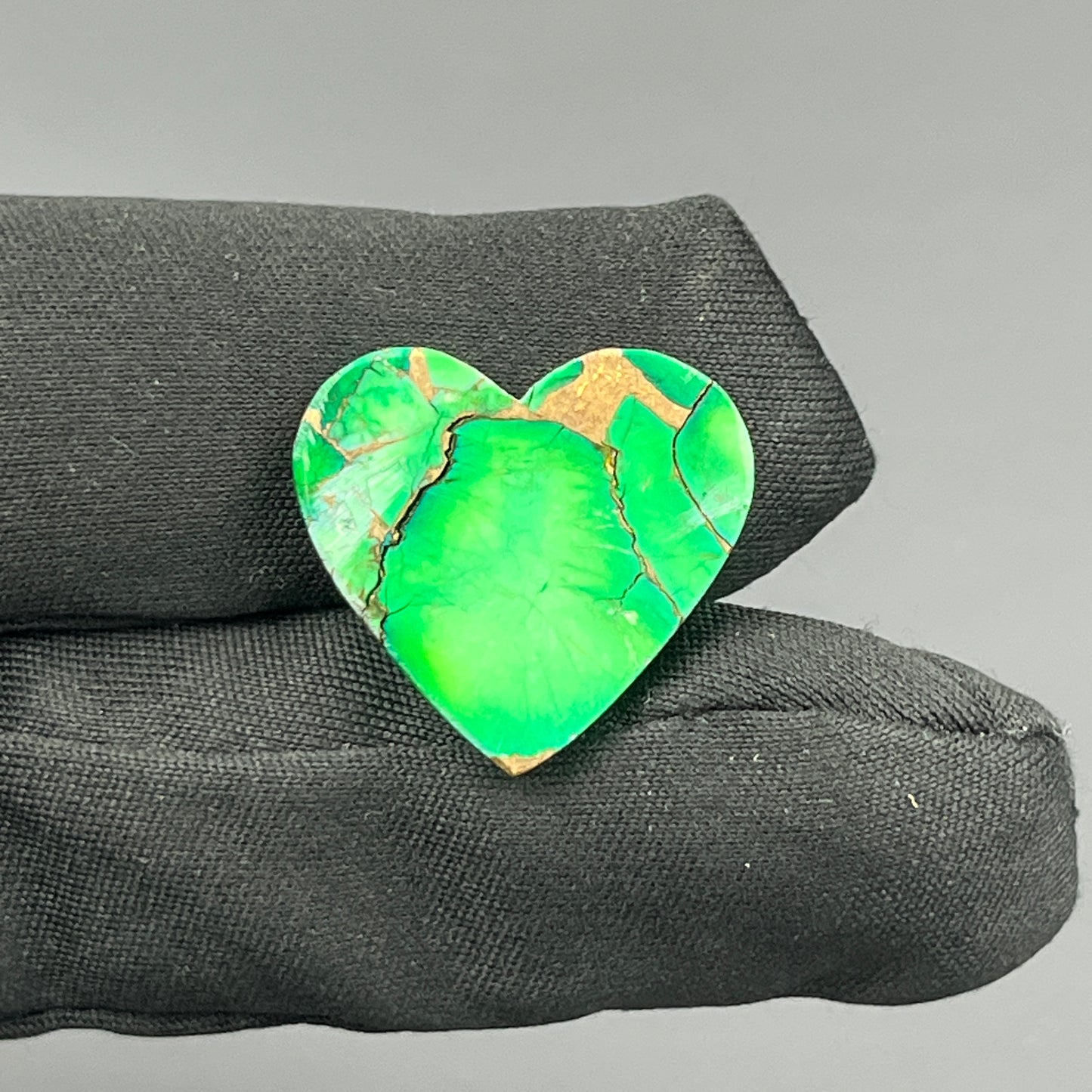 Kingman Forest Green Dahlia - Loose Cab - Heart