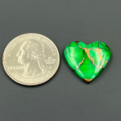 Kingman Forest Green Dahlia - Loose Cab - Heart